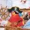 Pirate Piñata - Pirate Parrot Piñata with Blindfold and Bat for Boys' Birthday Party Adventure Theme Decorations